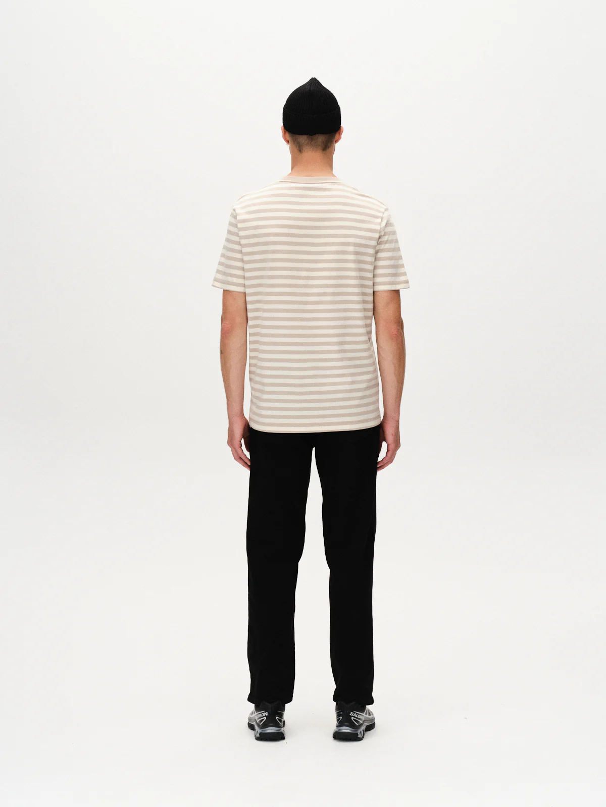GABdune Logo Stripes SS GOTS - Beige Stripe - Image 4