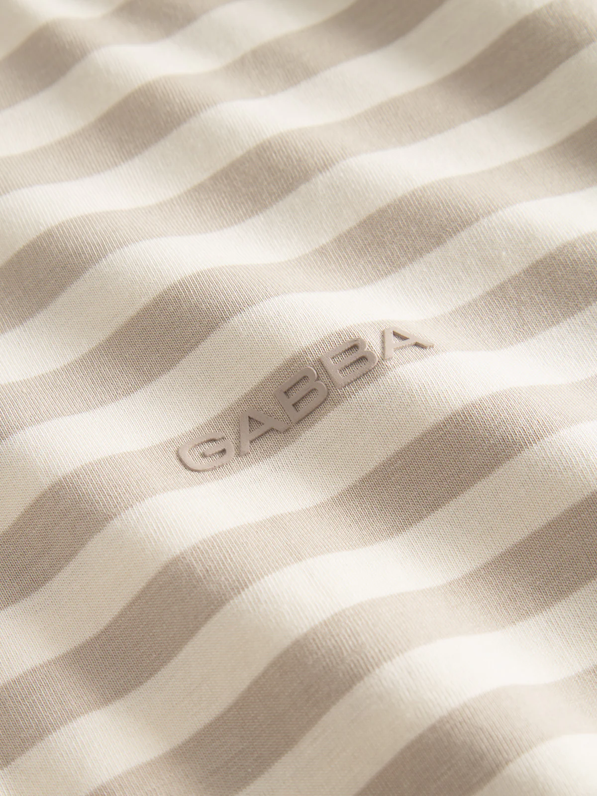 GABdune Logo Stripes SS GOTS - Beige Stripe - Image 6