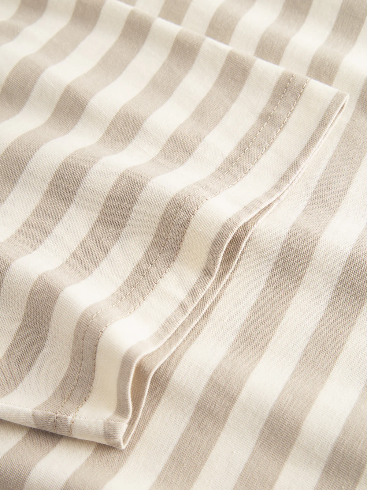 GABdune Logo Stripes SS GOTS - Beige Stripe - Image 7