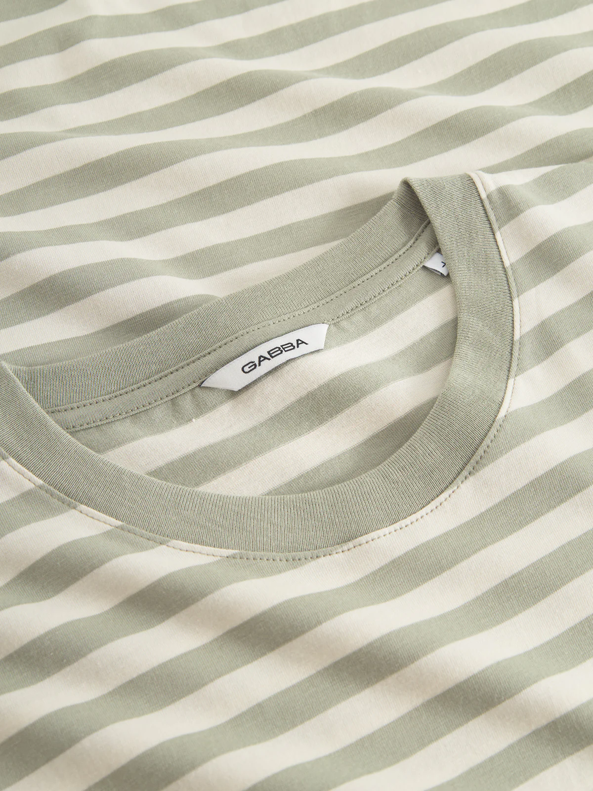 GABdune Logo Stripes SS GOTS - Green Stripe - Image 5