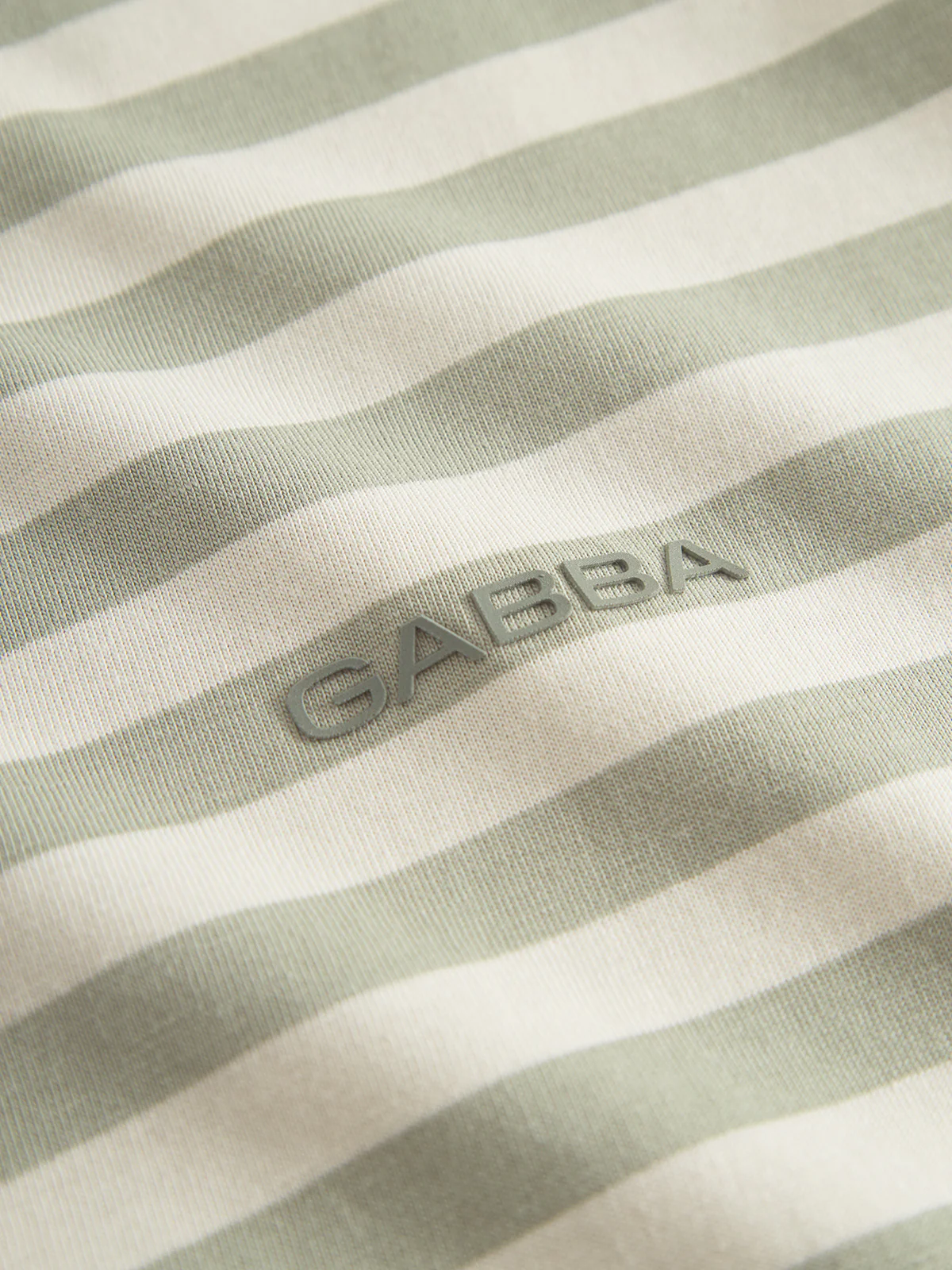 GABdune Logo Stripes SS GOTS - Green Stripe - Image 6