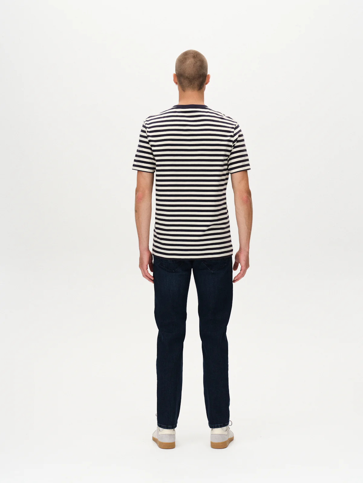GABdune Logo Stripes SS GOTS - Navy Stripe - Image 4