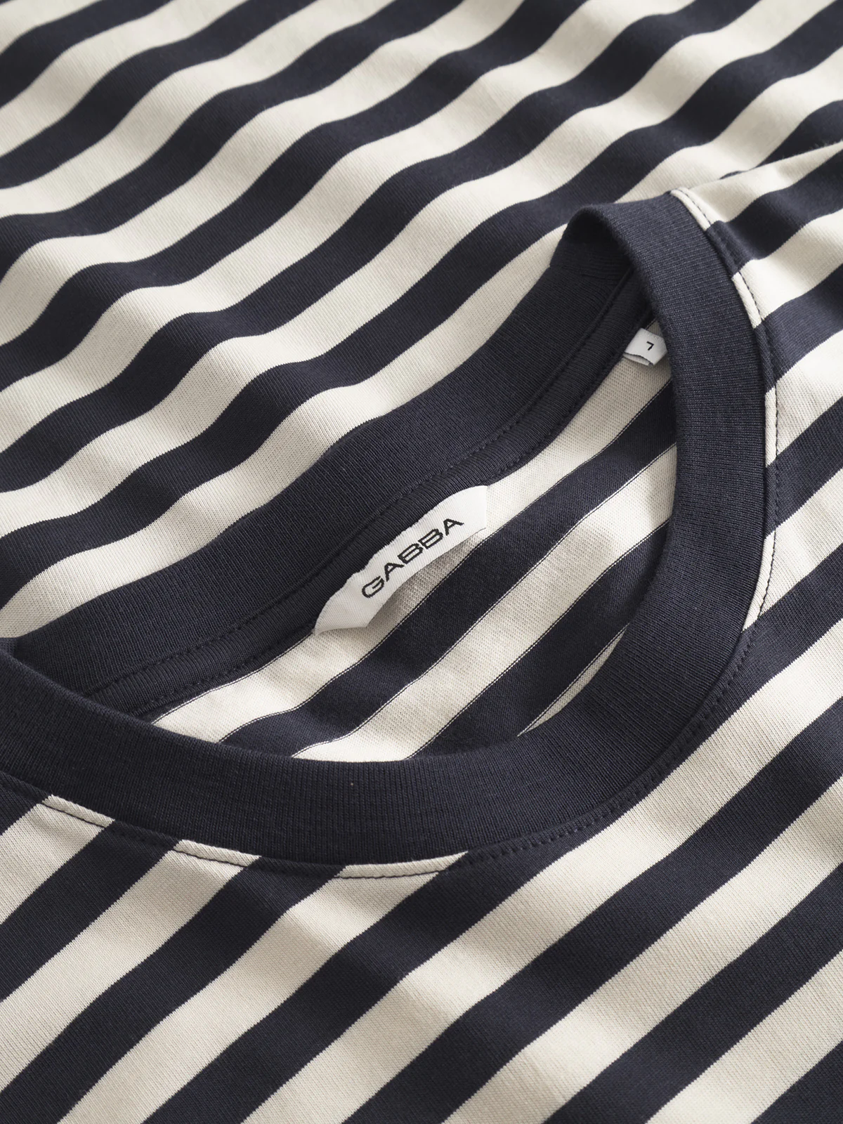 GABdune Logo Stripes SS GOTS - Navy Stripe - Image 5