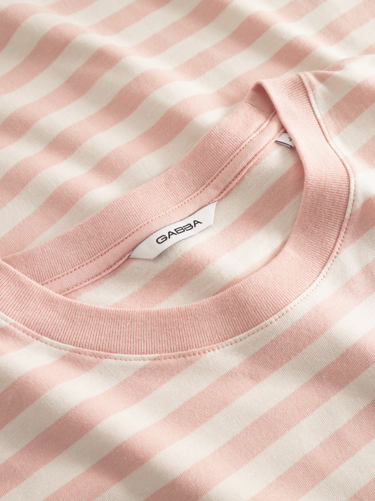 GABdune Logo Stripes SS GOTS - Rose Stripes - Image 6
