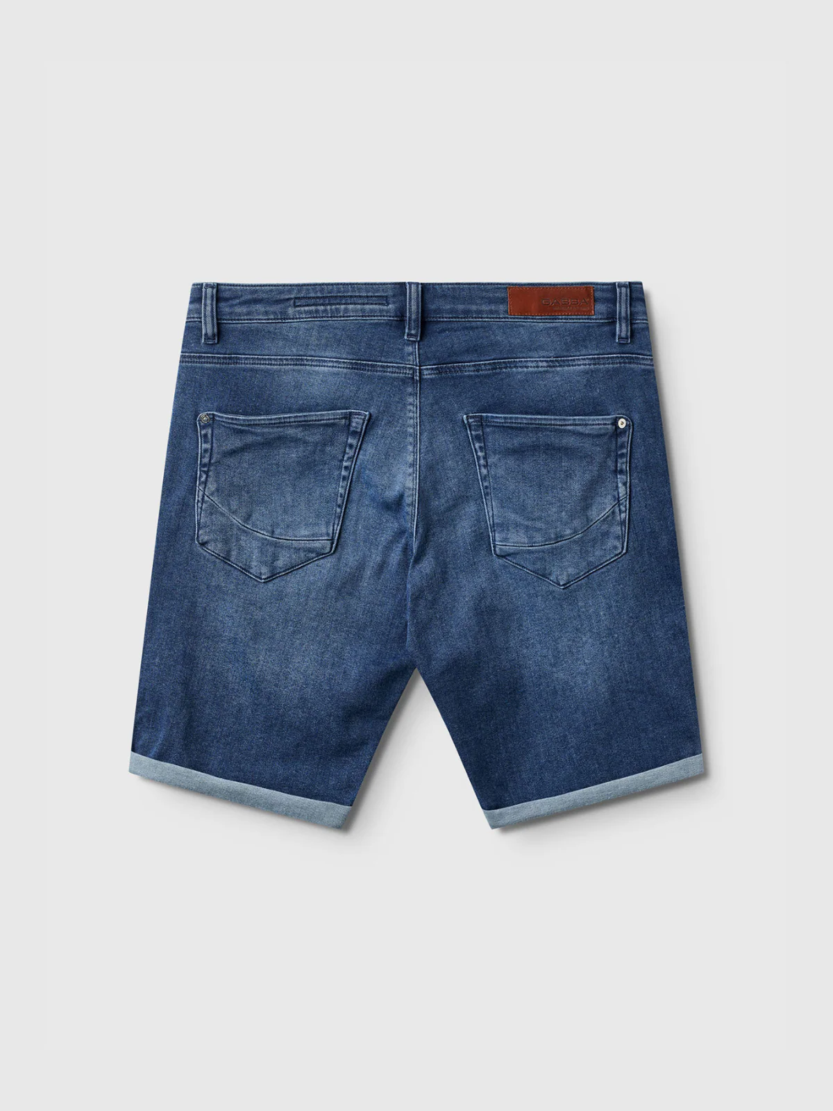 Jason K3787 SANZA Shorts - Mid Blue Denim - Image 3